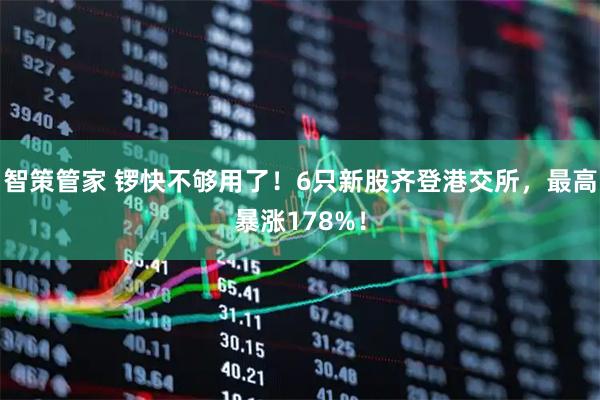 智策管家 锣快不够用了！6只新股齐登港交所，最高暴涨178%！